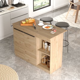 Hanah Home Mesa de cocina OR2-S en Roble